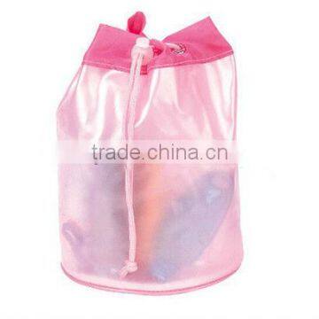 Pink PVC bag/Gift bag /cosmetic bag/pink overnight bag