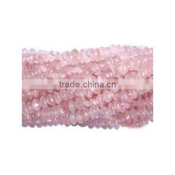 Rose Quartz Button Beads