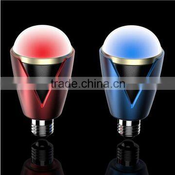 2015 Newest Multicolor Wireless Bluetooth 4.0 Smart LED Light Bulb Speaker