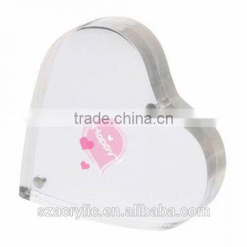 acrylic heart photo frame