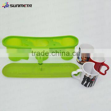 Sunmeta factory supply special mug mould sublimation 3 in 1 silicone clamp