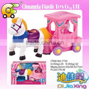 Chuangfa toys--BO horse carriage with light & music, Electric prince carriage toys