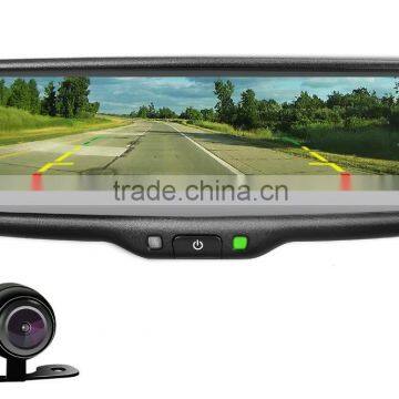 GERMID 7.3" TFT LCD HD Monitor Car Reverse Rear View Mirror+Night Vision Backup Camera