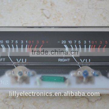 SD-318 Panel 2 VU Meter 500uA 630 ohm 115x54mm Lamp