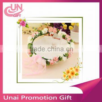 Willow artificial flower wedding hair wreath/headdress flower/beach flower