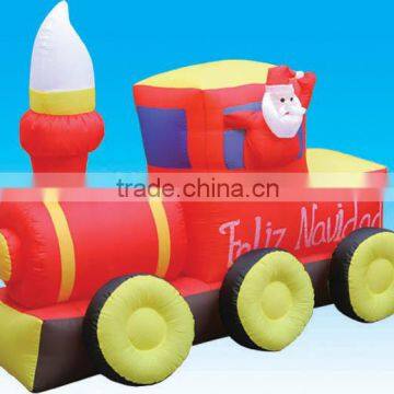Inflatable Santa Claus on Train photo-2
