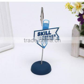 Custom Soft Rubber Pvc Business Name Brand Card Holder Clips Name Card Clips photo-3
