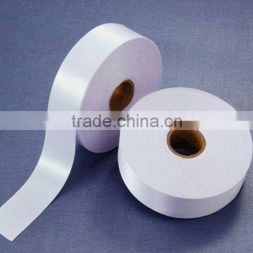 Woven double side Polyester Satin care label garment label