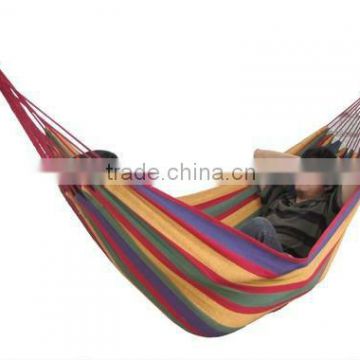 comfortable single tree striped camping hammock