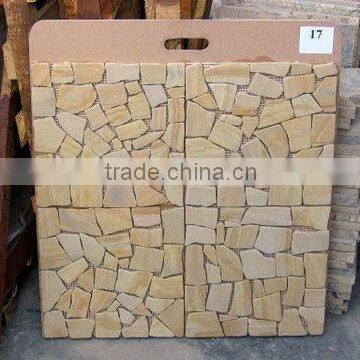 Teak Sandstone Flooring Mosaics