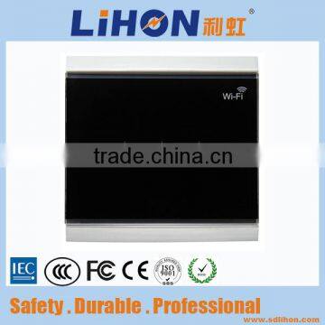 Smart Home 3 Gangs Wallpad Glass Cover Android and IOS Phone Wifi Remote Control Switch photo-3