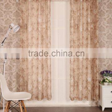 Linen Printed Fabric Curtain Panel drapes Drapery