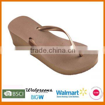 New design 2015 summer women solid EVA wedges slipper