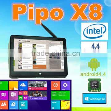 2016 factory direct selling ! Intel PIPO X8 Win 8.1/Android 4.4 Dual Boot OS Intel Z3736F Quad Core Mini PC 7"Tablet