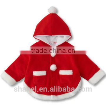 hot sale girls christmas/new year sweater red sweater with hat