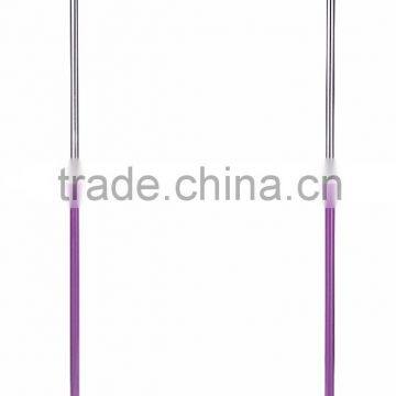 Single Purple Chrome garment hanging stand clothes hanging stand