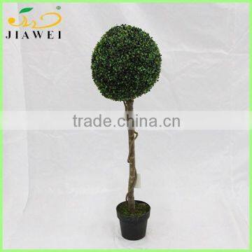 Making Artificial Palstic Green Grass Ball Bonsai for Sale