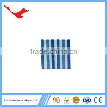 007 Coloful Stripe Printed Luxury Paper Napkin