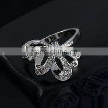 2016 Rellecona White Cubic Zirconia Ring in 18k White Gold Plated to India Snapdeal Flipkart photo-5