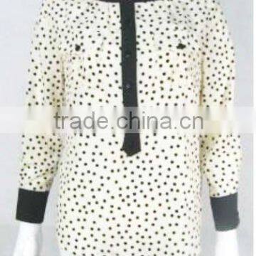 Pretty Steps china wholesale poly CDC nude long sleeve women fashion top