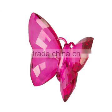 FUCHSIA ACRYLIC DECORATIVE BUTTERFLY