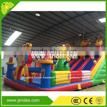 Large Outdoor Bouncy Playground Inflatable Jumping Trampoline Jumping Castle With Slide photo-3
