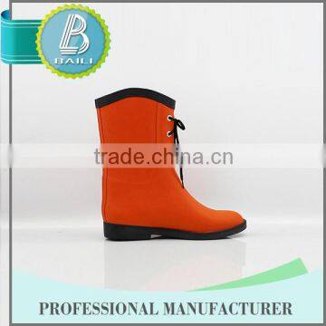 2016 Top quality Home-use Environmental Cheap lace rubber boots