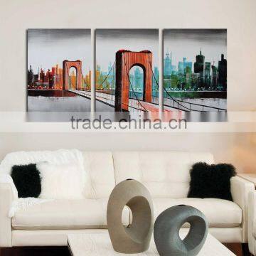 Modern abstract oil painting on canvas