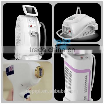 Black Dark Skin 2016 Dlp5 1600w 808nm Laser Diode 808nm Diode Laser Hair Removal Portable Machine / Diode Laser Laser Hair Removal Machine Price 10-1400ms