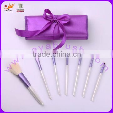 7-piece Cosmetic Brush Set with Cosmetic Pouch, OEM and ODM are Available