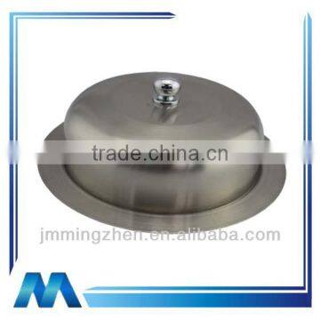 Round shape stainless steel butter plate