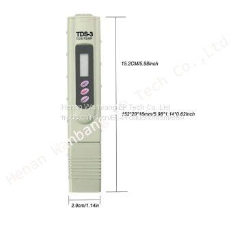 high quality 100% original rohs waterproof TDS portable pocket pen-type quality of water test TDS meter