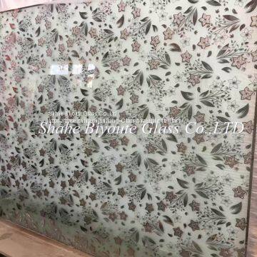 interior decor Ice cream and acid etched glass