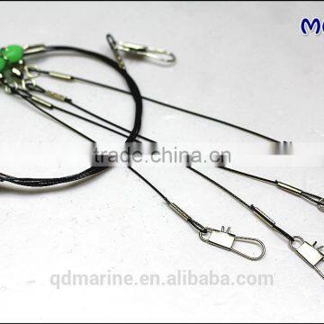 Stainless Steel fishing Wire Leader Rig With 4 Trace