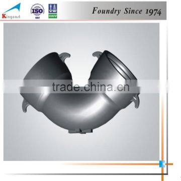 High quality bestseller cast iron double socket 90 degree bend casting