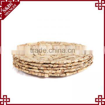 Eco-friendly Natural Straw Woven Home or Restaurant Food Used Serving Platter photo-4