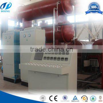 Advanced waste tyre continuous pyrolysis oil machine to work automatically