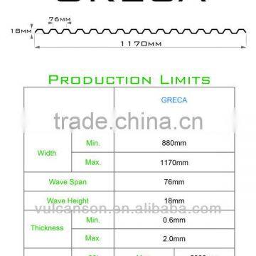 Plastic Polycarbonate Corrugated Sheet (Ti-Lite Metallic Blue GRECA) for Building Warehouse Greenhouse photo-5