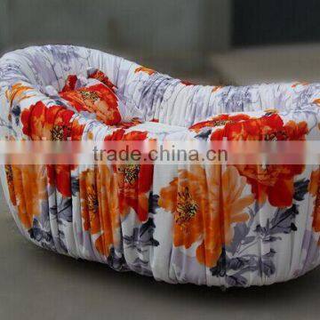 BISINI Solid Wood with Fabric Upholstered Baby Bed, Comfortable Baby Crib, Environmental Friendly Material Baby Cot (BF01-X1193)