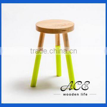 Color Dipped Wooden Chair Wooden Table Chair