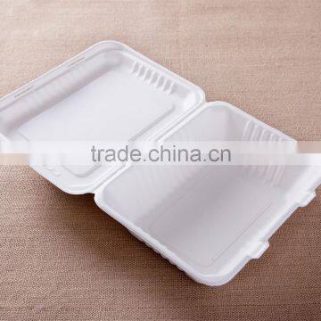 Biodegradable and Compostable Sugarcane Fast Food Take Away Lunch Box