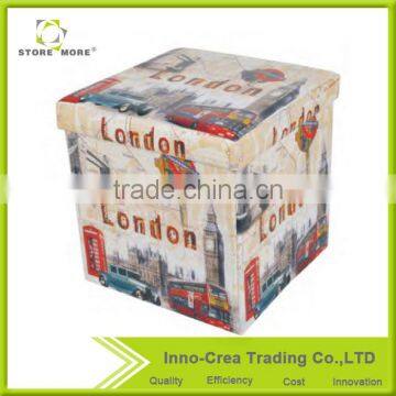 Hot Sale Latest Design PVC Printing Small Ottomans photo-6