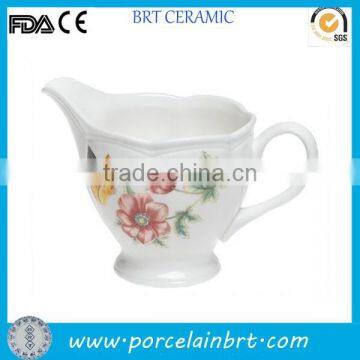 Custom beautiful butterfly printed ceramic Water Pot