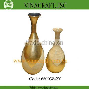 Bamboo lacquer vases made in Vietnam