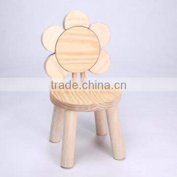 Children Favorite Mini Four Legs Christmas Use Wood Leisure Chair Hot Wholesale