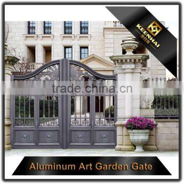 Exterior Powder Coated Aluminum Garden Gate Design for Security photo-4