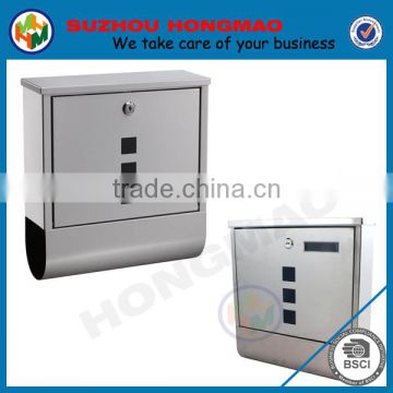 stainless steel metal wall mounted mailboxes