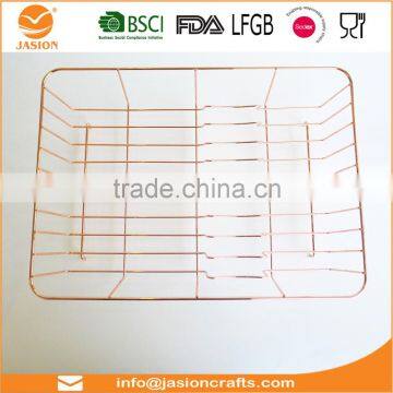 WI2907 Metal Wire Coated Dish Rack Kitchen Sink Drainer photo-5