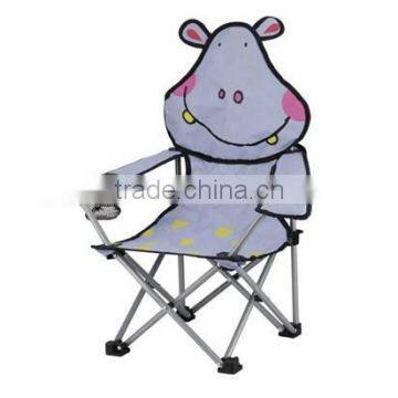 Outdoor armrest foldable cute design kids beach chair with cupholder