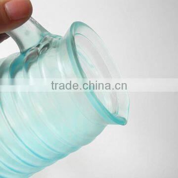 Cheap Daily Use Party Cold Beverage Texure Glass Pitcher With Handle photo-2